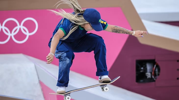 Pâmela Rosa, bicampeã mundial e atleta olímpica do skate brasileiro traz para Ilhabela o PAM AM 2024, campeonato de skate amador, dias 9 e 10 de novembro na nova pista de Skate de Ilhabela, no PEII Sul na Praia Grande