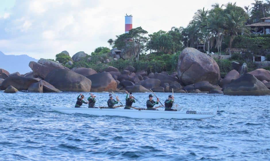 VIBE - Volta de Ilhabela, maior desafio de canoagem do Brasil, acontece no dia 30 de novembro de 2024.